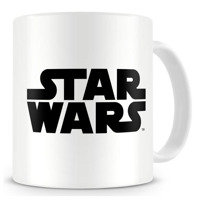 Star Wars: Black Logo White Ceramic Mug