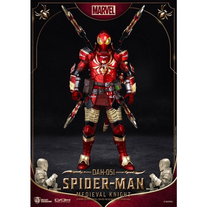 Marvel Dynamic 8ction Heroes Action Figure 1/9 Medieval Knight Spider-Man 20 cm