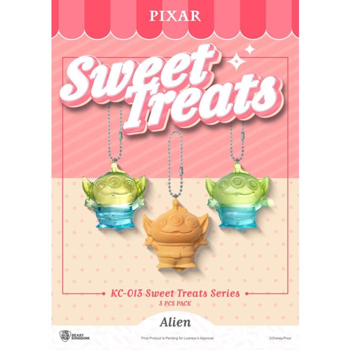 Pixar Sweet Treats Series Keychains 3-Pack 4 cm