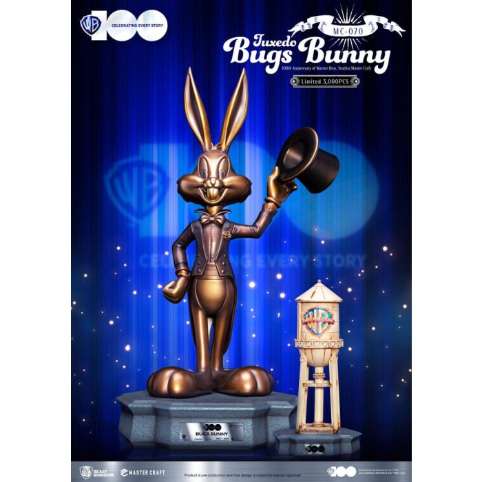 Looney Tunes 100th anniversary of Warner Bros. Studios Master Craft Statue Bugs Bunny 46 cm