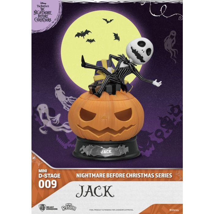 The Nightmare Before Christmas Mini Diorama Stage PVC Figure Jack 10 cm