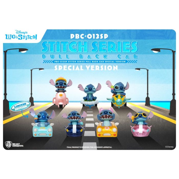 Lilo & Stitch Pull Back Cars Blind Box 6-Pack Special Edition