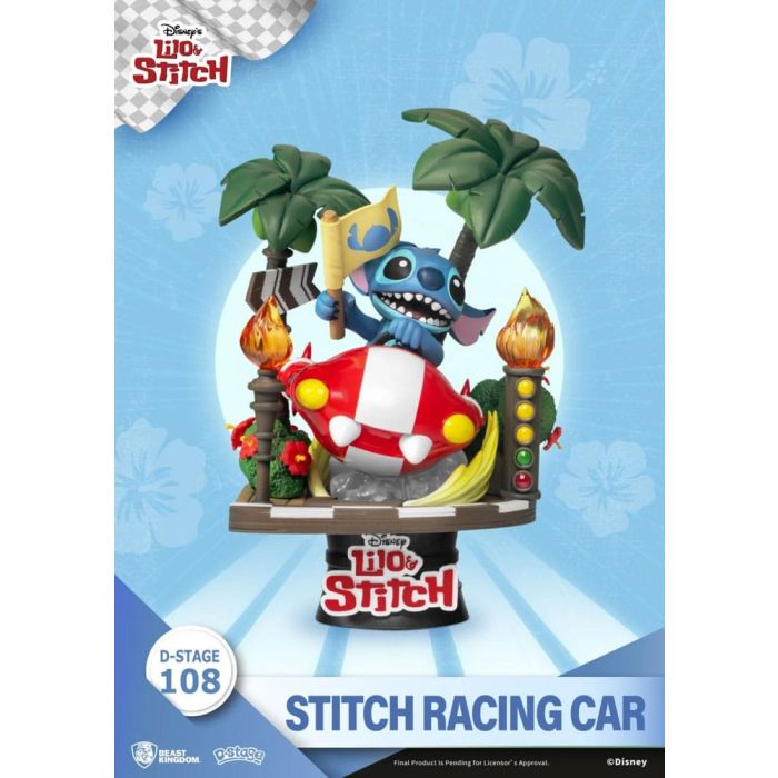 Disney: Lilo & Stitch - Stitch Racing Car PVC Diorama