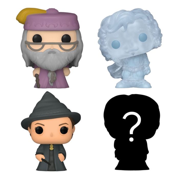 Dumbledore, Nearly Headless Nick, McGonagall and mystery chase - Funko Bitty Pop! - Harry Potter