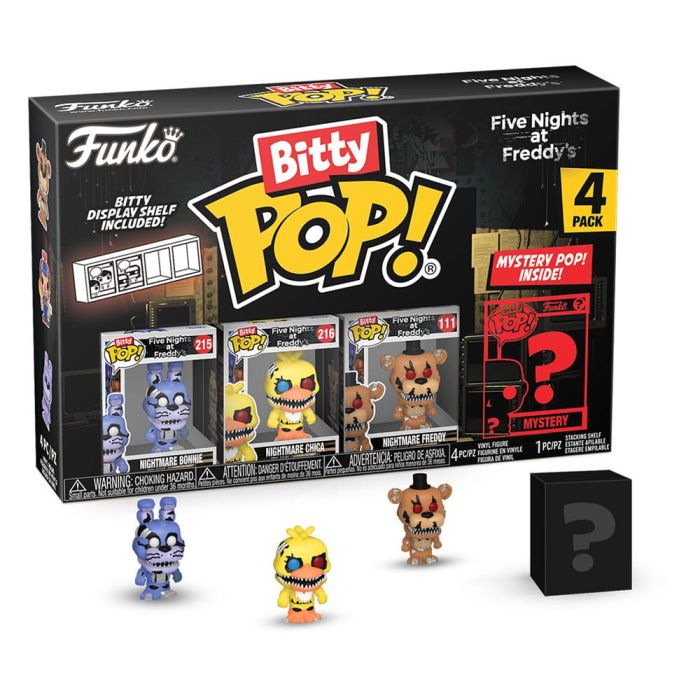 Nightmare Bonnie, Chica, Freddy and mystery chase - Funko Bitty Pop! - Five Nights at Freddy's