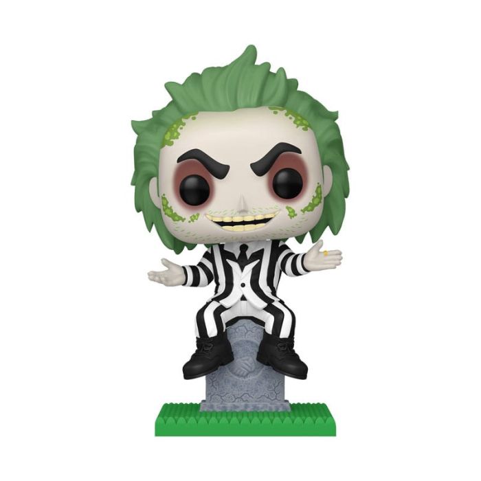 Beetlejuice POP! Plus Movies Vinyl Figure Beetlejuice w/tombstone 9 cm 