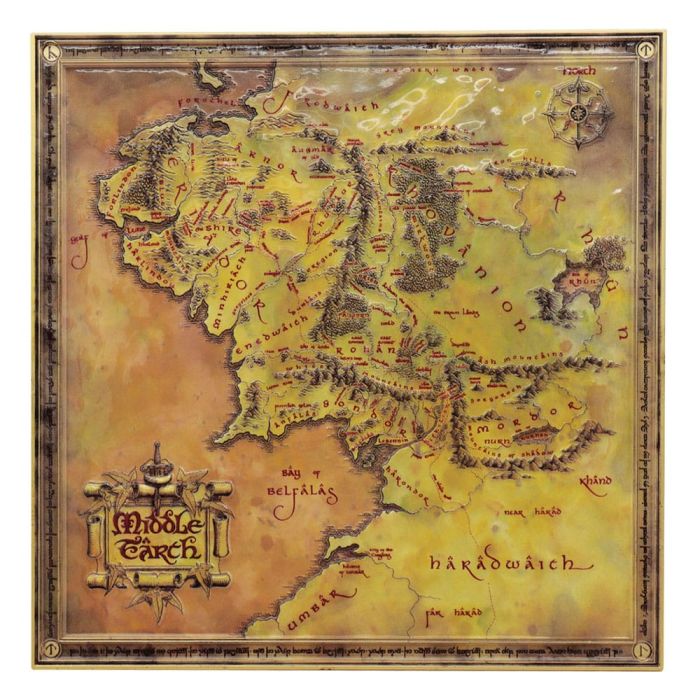 Lord of the Rings Replica Map Limited Edition 