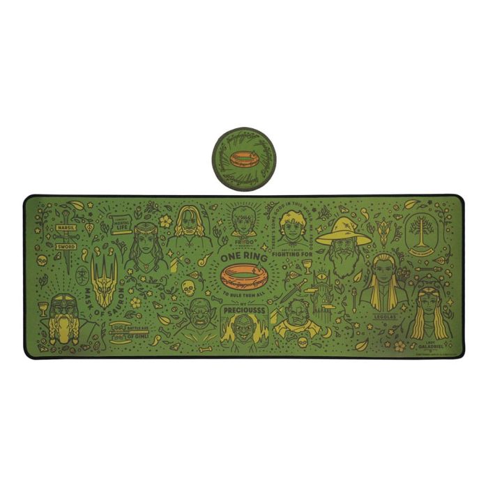 Lord of the Rings Desk Pad & Coaster Set 