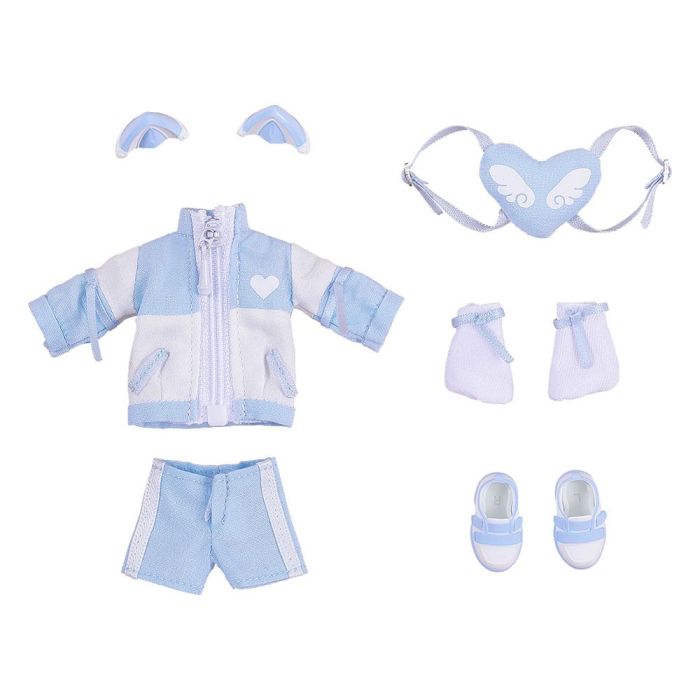 Original Character Accessories for Nendoroid Doll Figures Outfit Set: Subculture Fashion Tracksuit (Blue) 