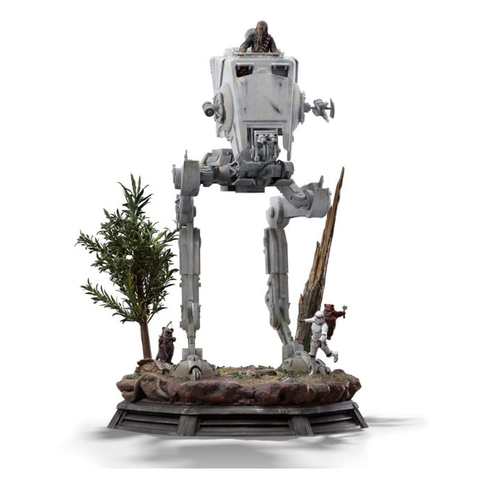 Star Wars Demi Art Scale Statue 1/20 AT-ST and Chewbacca 53 cm  