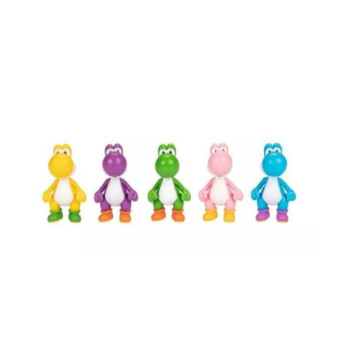 World of Nintendo Super Mario Mini Figure 5-Pack Yoshi 6 cm