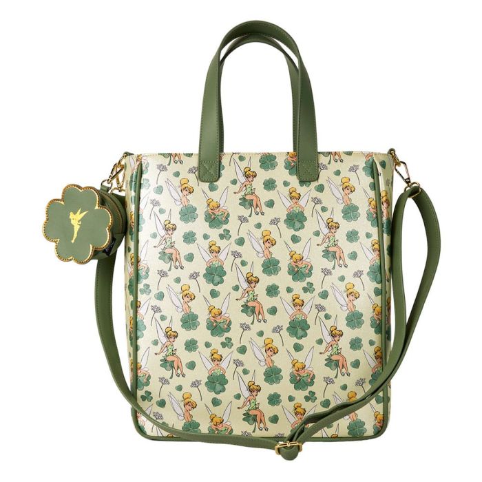 Disney by Loungefly Tote Bag with Coin Purse Tinker Bell 4-Leaf Clover