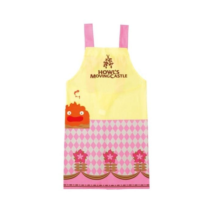 Howl's Moving Castle Apron Calcifer & Flower 