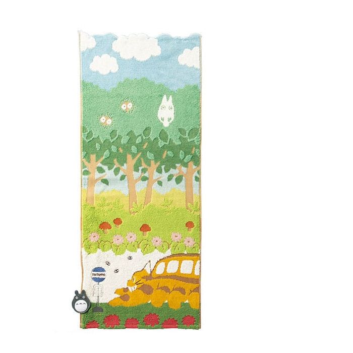 My Neighbor Totoro Towel Catbus on it's way 34 x 80 cm