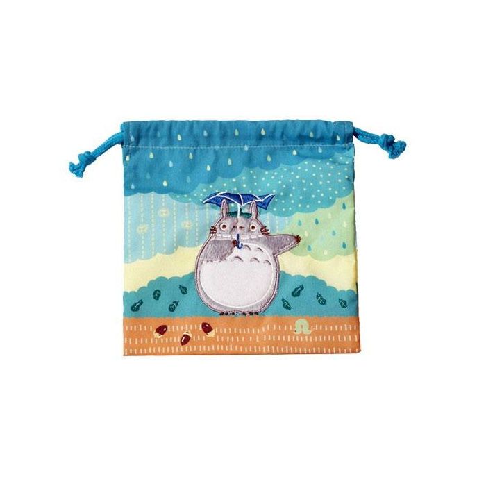 My Neighbor Totoro Laundry Storage Bag Totoro under the rain 20 x 19 cm