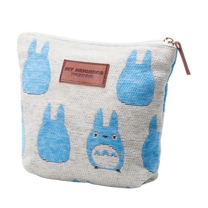 My Neighbor Totoro Pouch Totoro Silhouette Blue