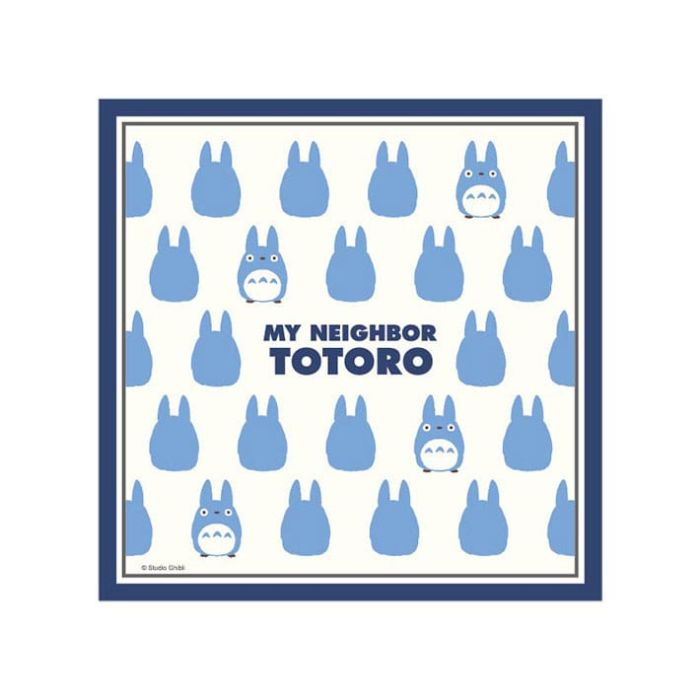 My Neighbor Totoro Handkerchief Totoro Silhouette Blue 43 x 43 cm 