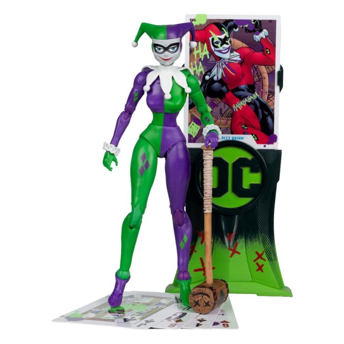 DC Multiverse Action Figure Harley Quinn (DC Classic) Jokerized (Gold Label) 18 cm