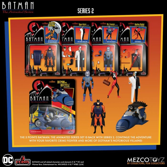 Batman: The Animated Series 2 5 Points Action Figures Deluxe Box Set 9 cm