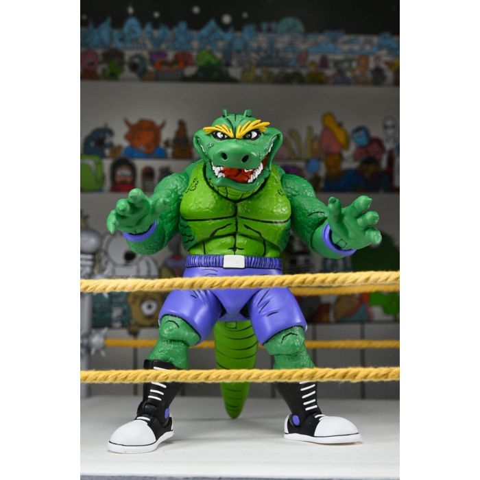 Teenage Mutant Ninja Turtles (Archie Comics) Action Figure Stump Wrestling Leatherhead 18 cm