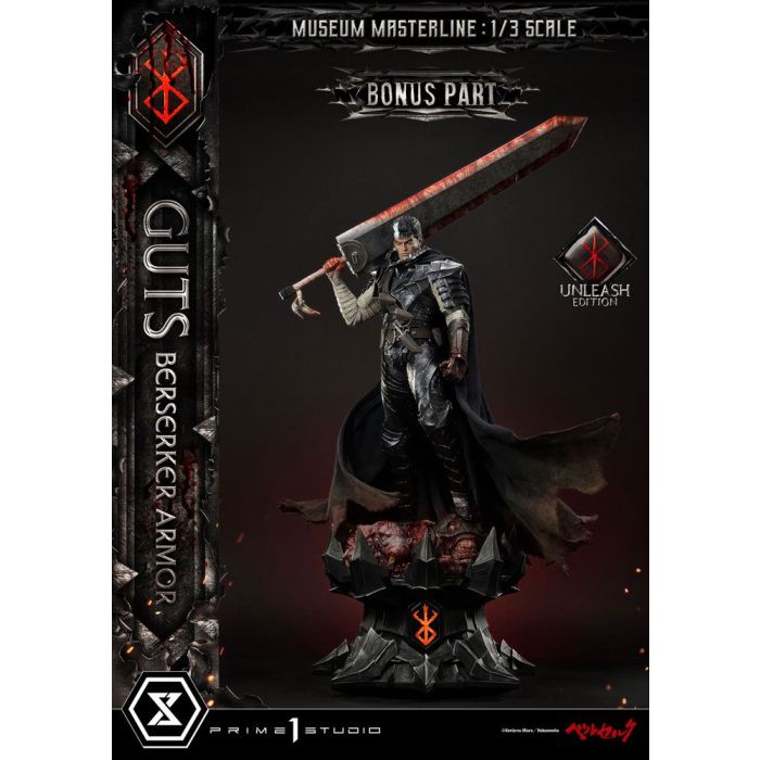 Berserk Museum Masterline Statue 1/3 Guts Berserker Armor Unleash Edition Deluxe Bonus Version 121 cm