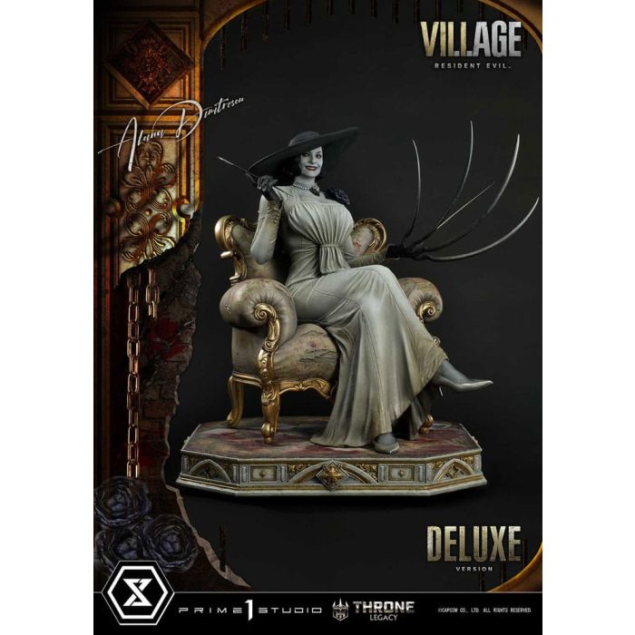 Resident Evil Village Throne Legacy Collection Statue 1/4 Alcina Dimitrescu Deluxe Version 66 cm