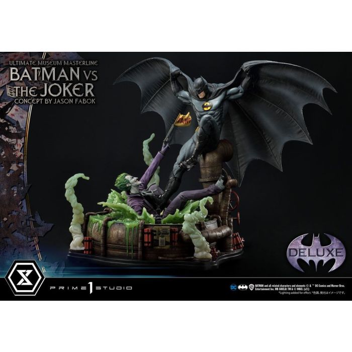 DC Comics Statue 1/3 Batman vs. The Joker by Jason Fabok Deluxe Bonus Version 85 cm