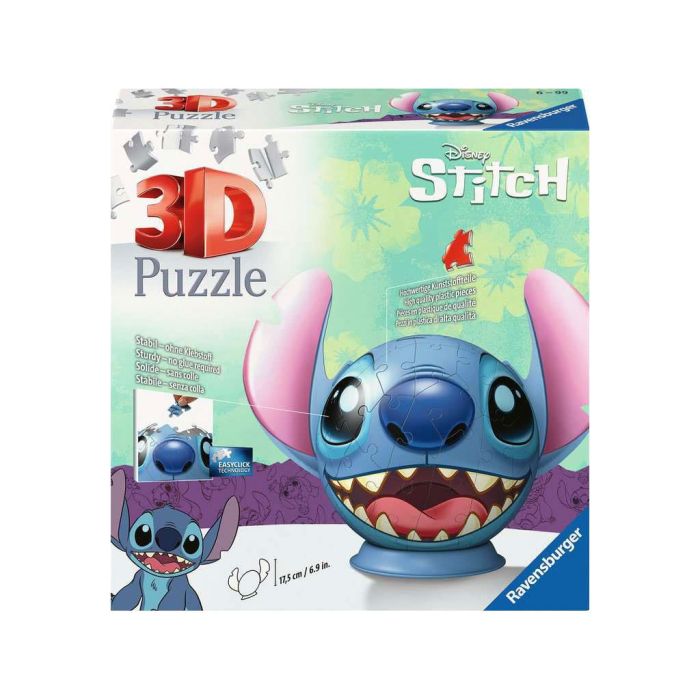 Lilo & Stitch 3D Puzzle Ball with Ears Stitch (77 pieces)