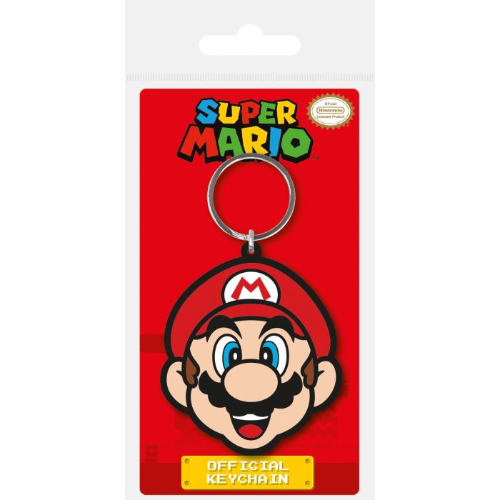 Super Mario Rubber Keychain Mario 6 cm