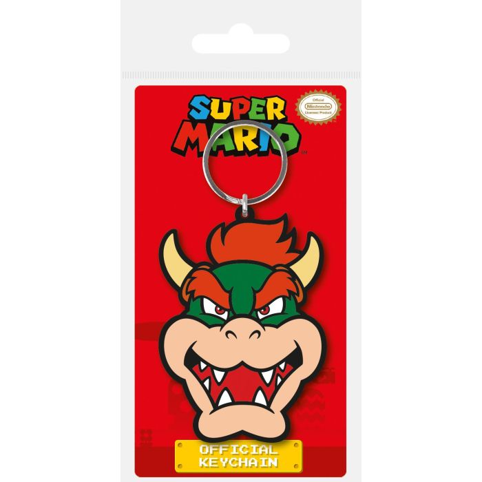 Super Mario Rubber Keychain Bowser 6 cm