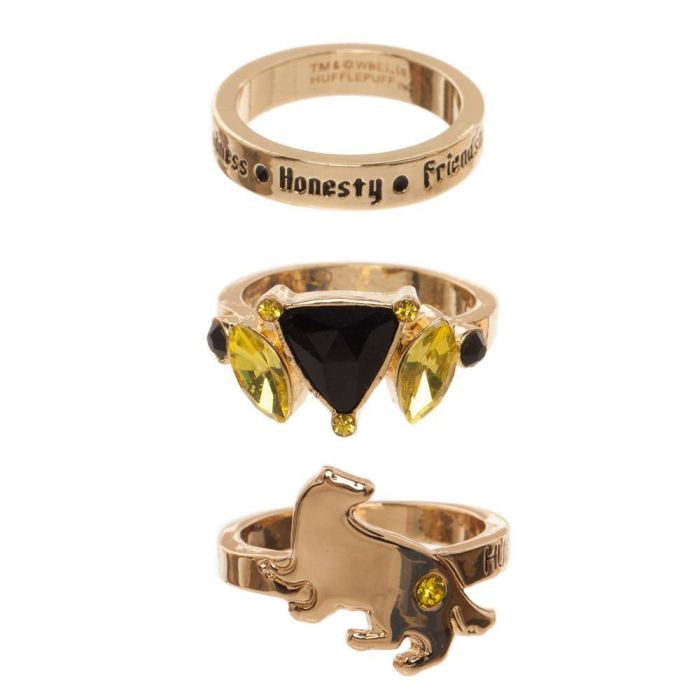 Harry Potter - Hufflepuff ringen set