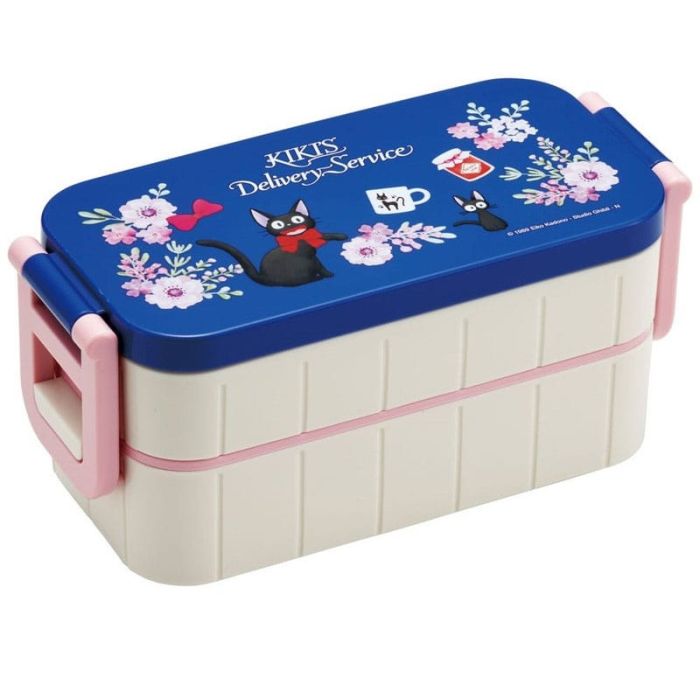 Kiki's Delivery Service Two Layer Lunch Box Jiji Flower garland 