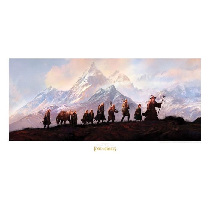 Lord of the Rings Art Print The Fellowship of the Ring: 20th Anniversary 59 x 30 cm