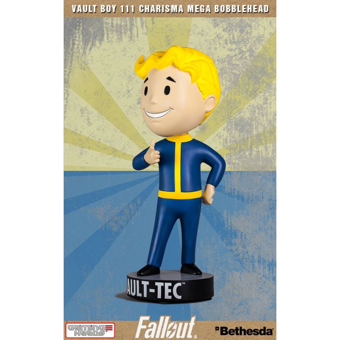 Fallout 4: Vault Boy 111 Charisma Polystone Mega Bobblehead