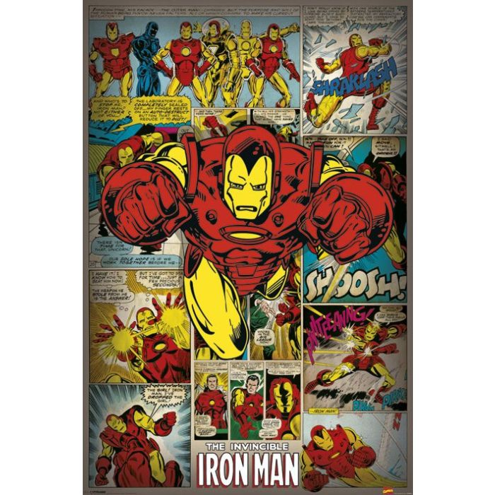 Marvel Comics: Iron Man Retro (Maxi Poster)