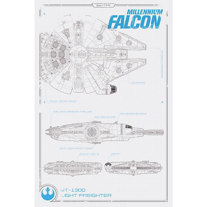 Star Wars: The Force Awakens - Millennium Falcon (Maxi Poster)