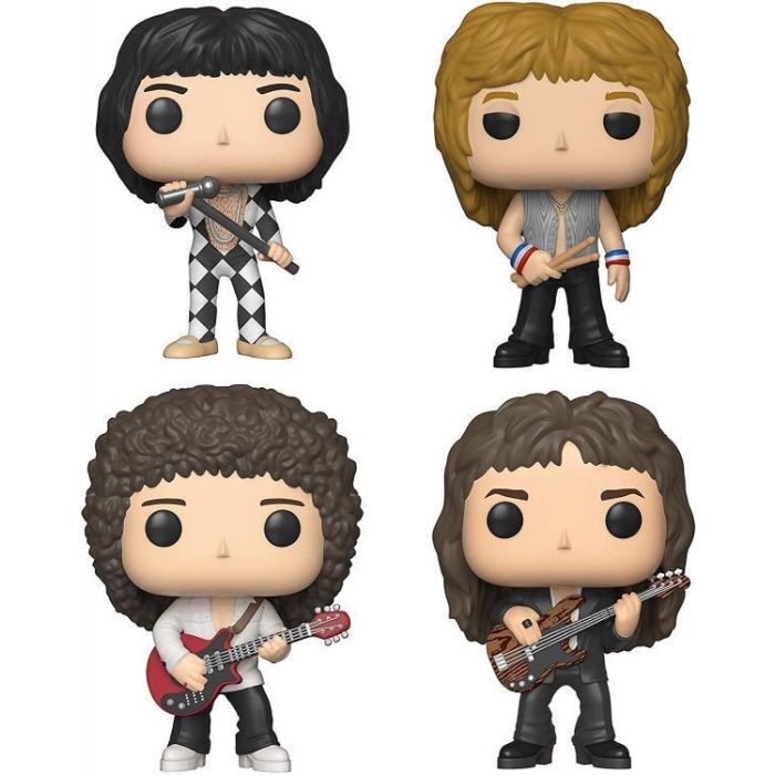 Freddie, Brian, Roger en John - Funko Pop! Queen - 4-pack