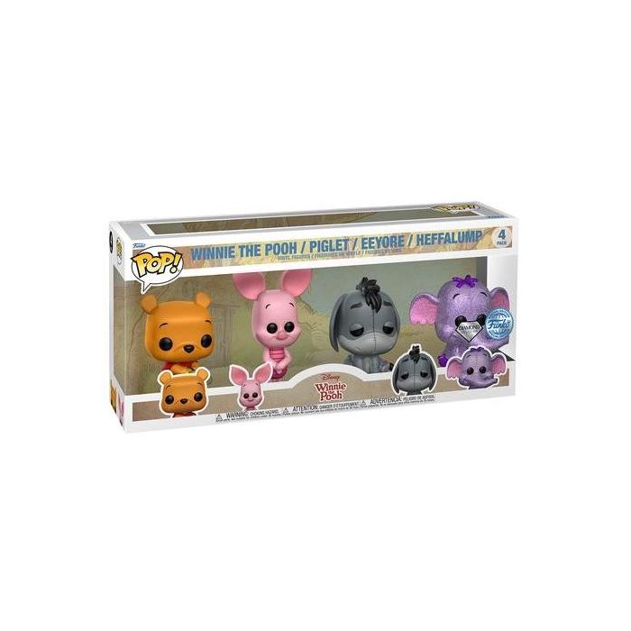 Pooh, Piglet, Eeyore, Heffalump - Funko Pop! Disney - 4-pack