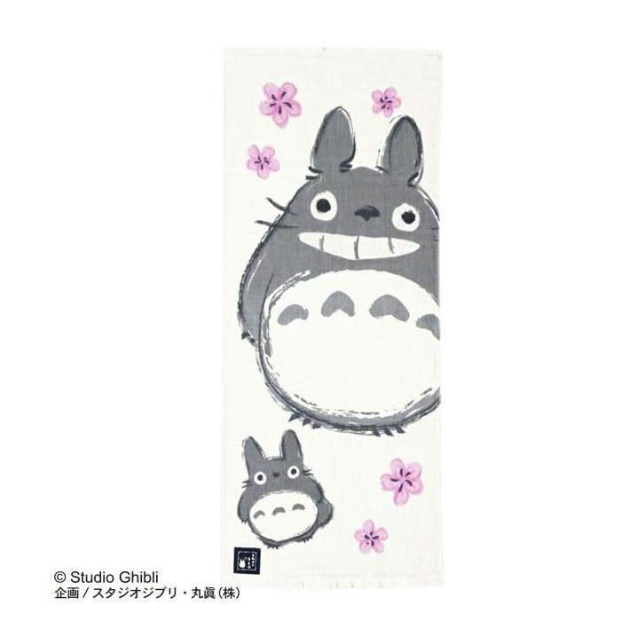 My Neighbor Totoro - Totoro with Sakura Towel 34x80cm - Marushin