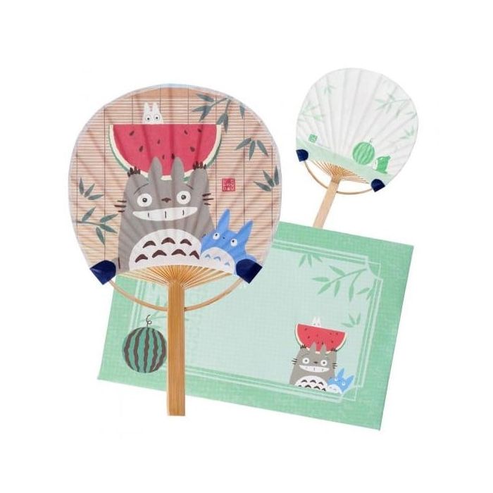 Totoro with Watermelon Fan & Envelope - Ensky - Studio Ghibli