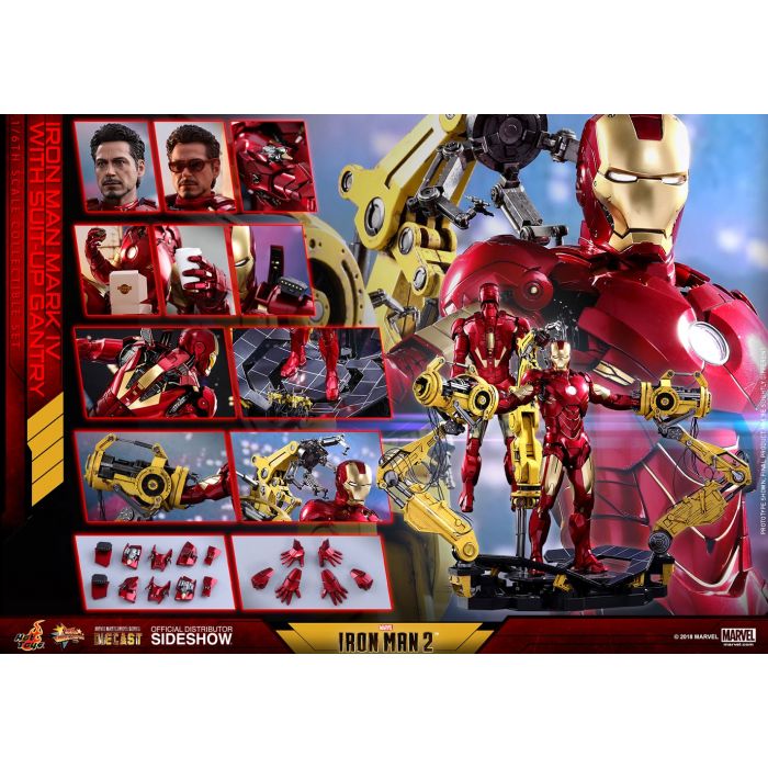 Hot Toys: Iron Man 2 - Iron Man Mark IV with Gantry 1:6 Scale Figure