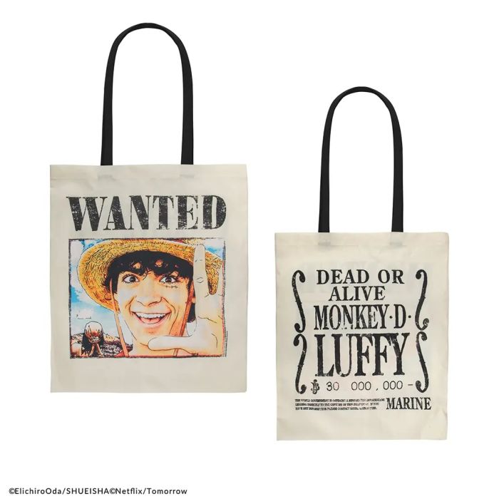 One Piece - Luffy (Wanted) Tote Bag / Stoffen Tas