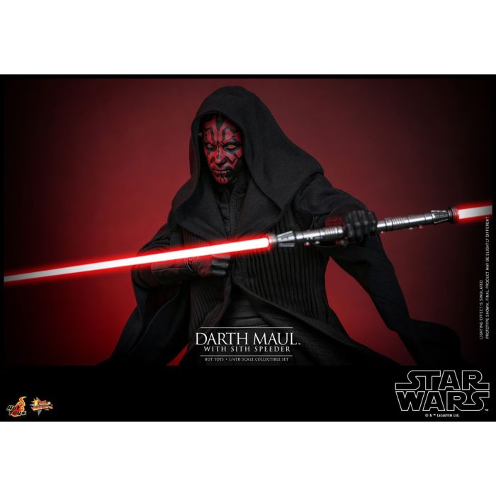 Darth Maul with Sith Speeder 1:6 Scale Figure Set - Hot Toys - Star Wars: The Phantom Menace