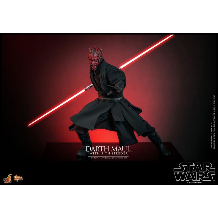 Darth Maul with Sith Speeder 1:6 Scale Figure Set - Hot Toys - Star Wars: The Phantom Menace