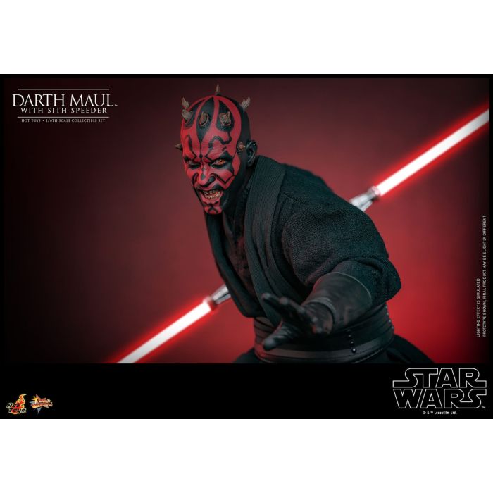 Darth Maul with Sith Speeder 1:6 Scale Figure Set - Hot Toys - Star Wars: The Phantom Menace