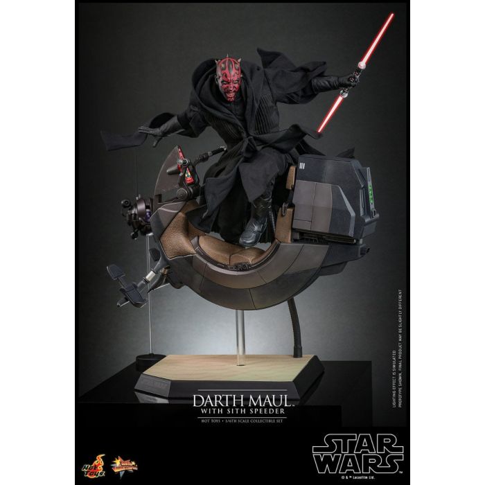 Darth Maul with Sith Speeder 1:6 Scale Figure Set - Hot Toys - Star Wars: The Phantom Menace