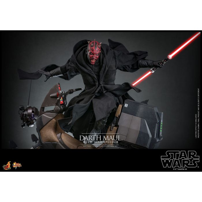 Darth Maul with Sith Speeder 1:6 Scale Figure Set - Hot Toys - Star Wars: The Phantom Menace