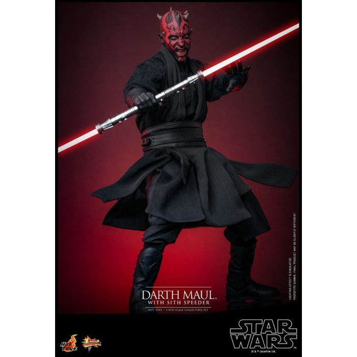 Darth Maul with Sith Speeder 1:6 Scale Figure Set - Hot Toys - Star Wars: The Phantom Menace