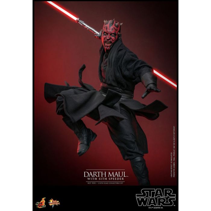 Darth Maul with Sith Speeder 1:6 Scale Figure Set - Hot Toys - Star Wars: The Phantom Menace