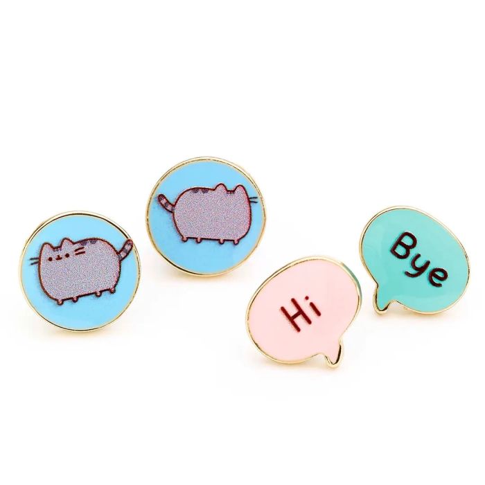 Pusheen the Cat Hi, Bye Stud Earrings - Pusheen